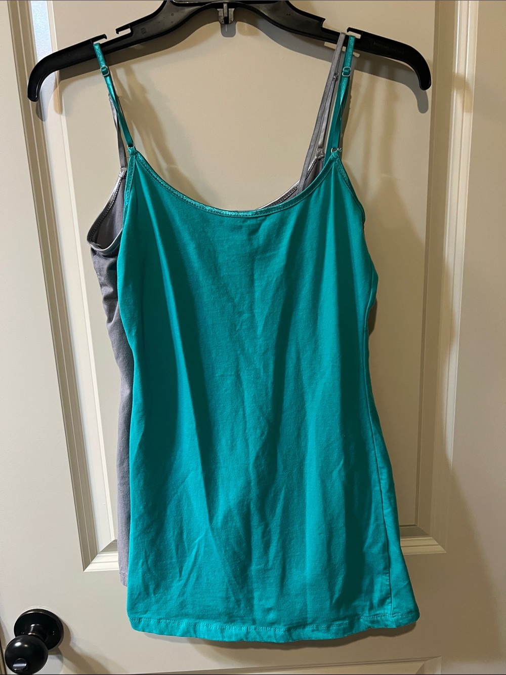 2 camisoles for 1 price Bozzolo Teal & Gray Camisole
